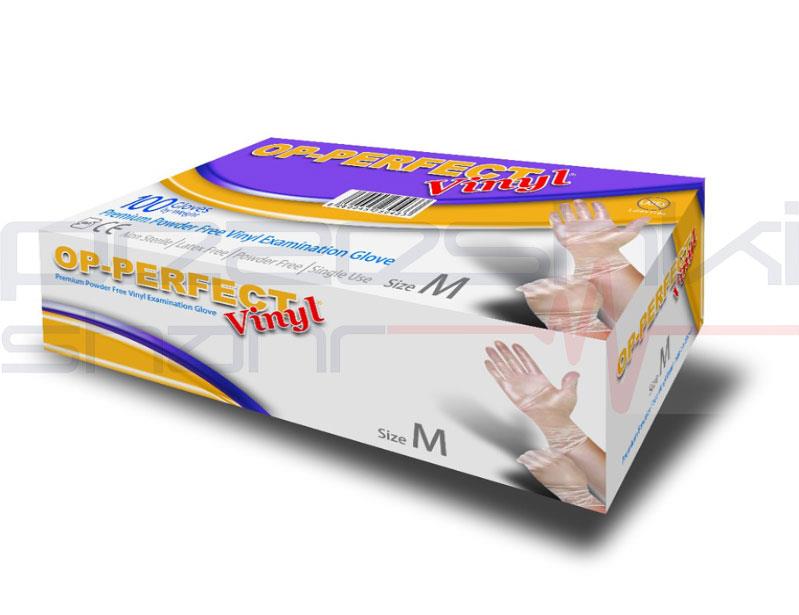 دستکش معاینه وینیل بدون پودر